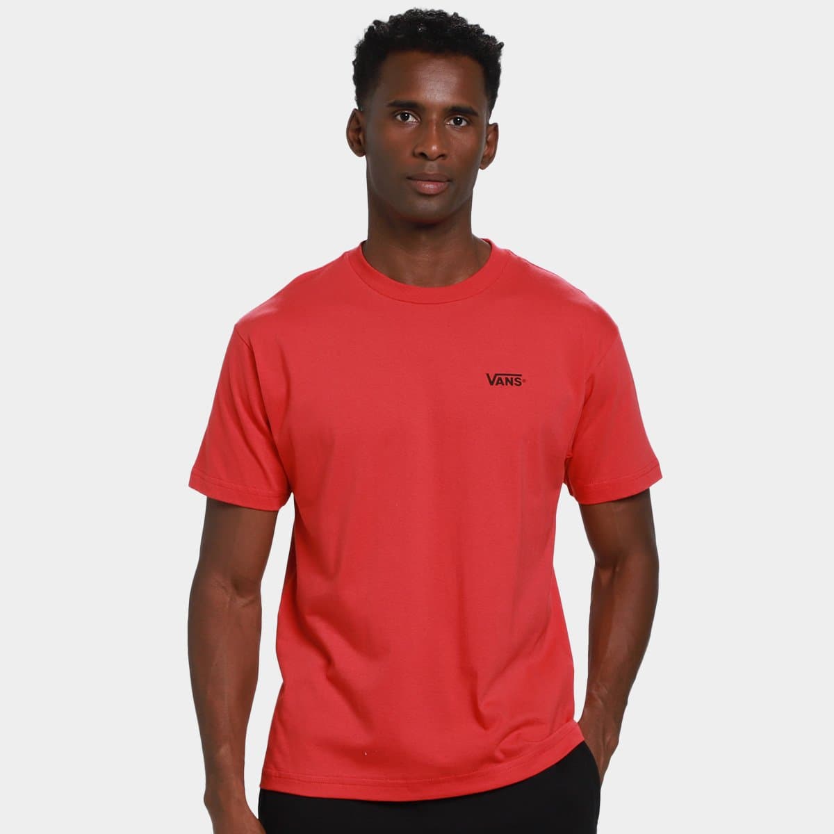 Camiseta Vans New Left Chest Masculina Vermelho