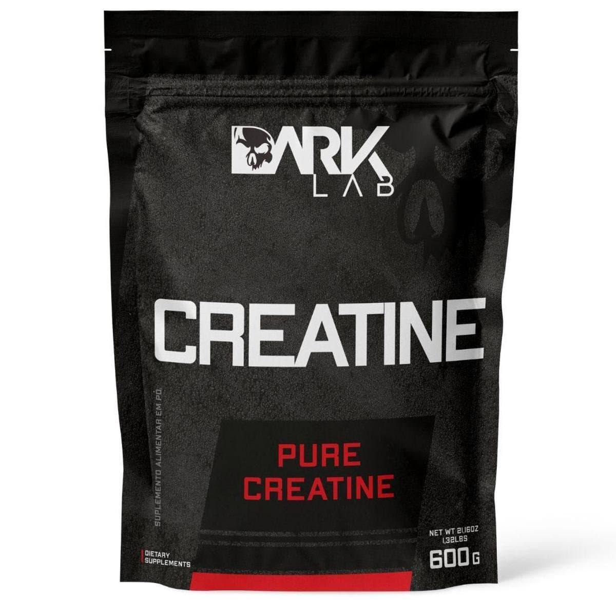 Creatina Monohidratada 600g 100 Pura Importada Dark Lab Sem sabor