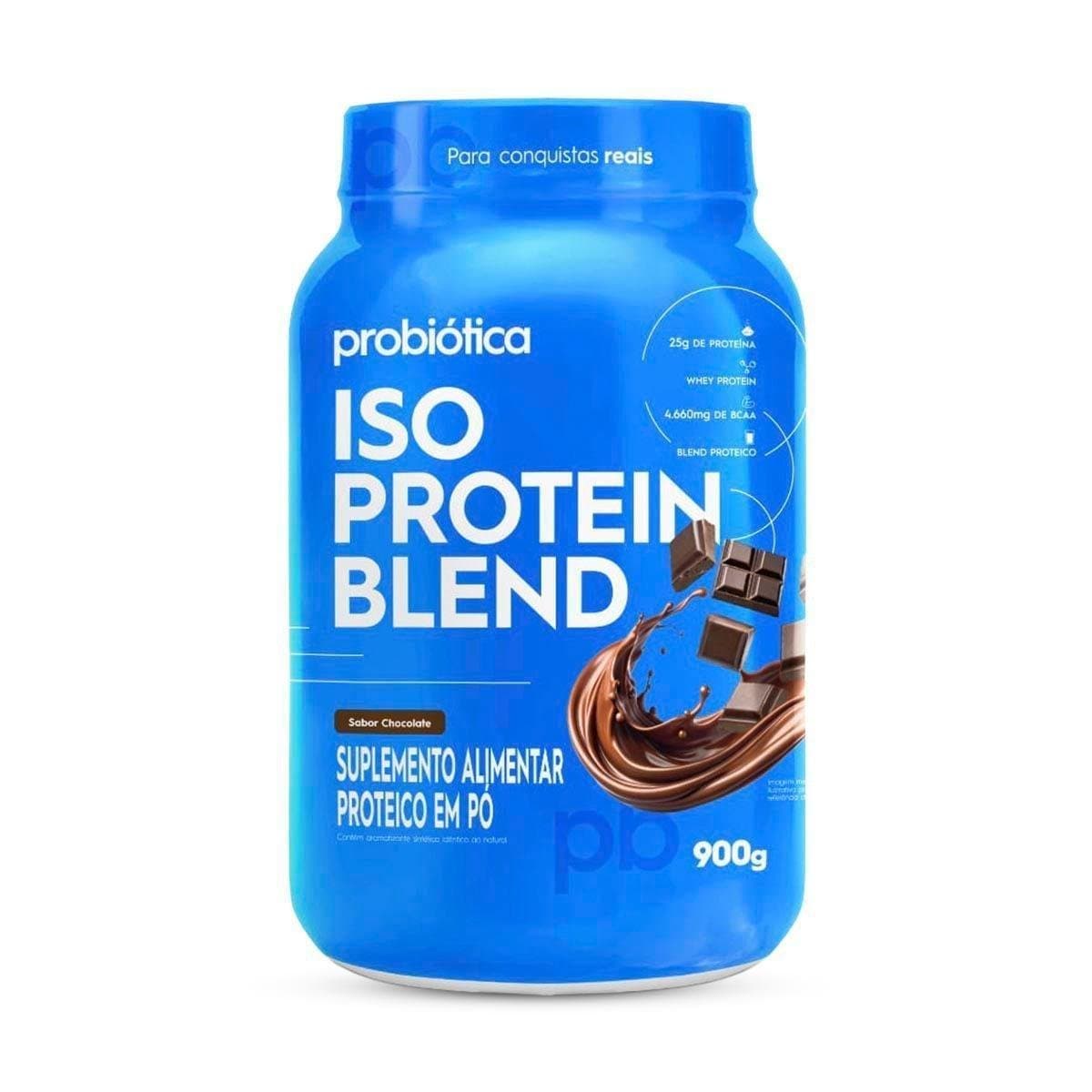 Iso Protein Blend Pote 900g Probiotica Chocolate