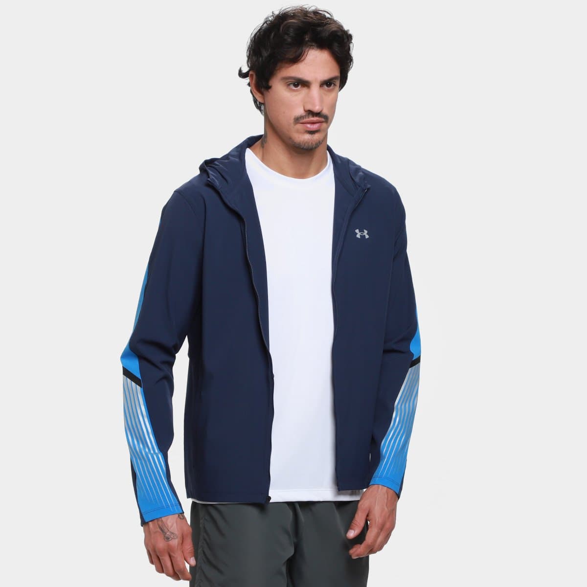 Jaqueta Under Armour Velociti Storm Masculina Marinho azul