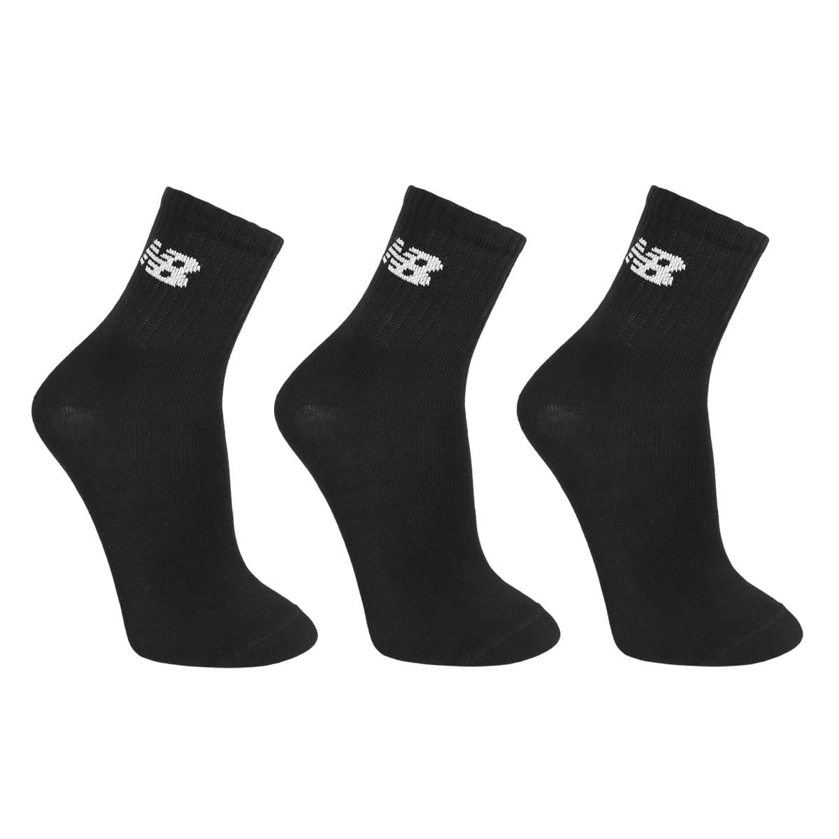 Kit Meia New Balance Cano Longo C 3 Pares Feminina Preto