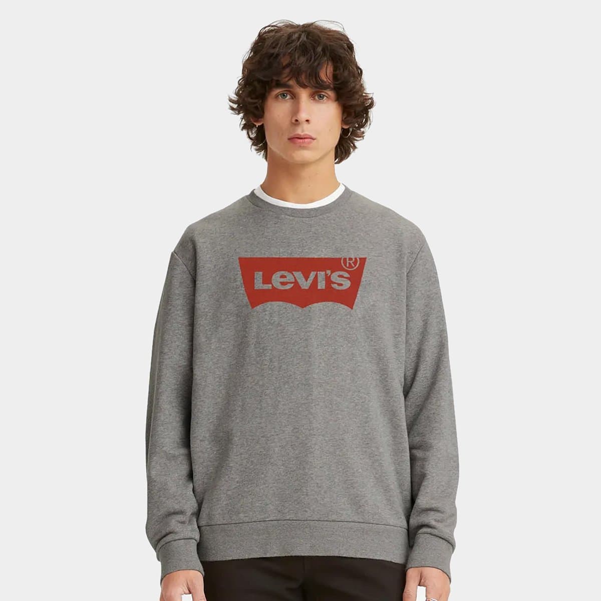 Moletom Levis T3 Graphic Crew Masculino Cinza