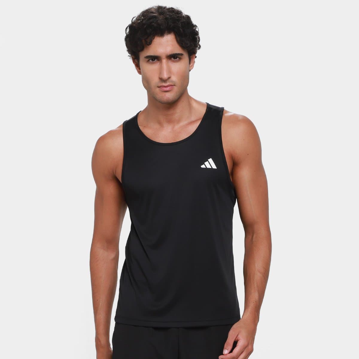 Regata Adidas Treino Masculina Preto branco