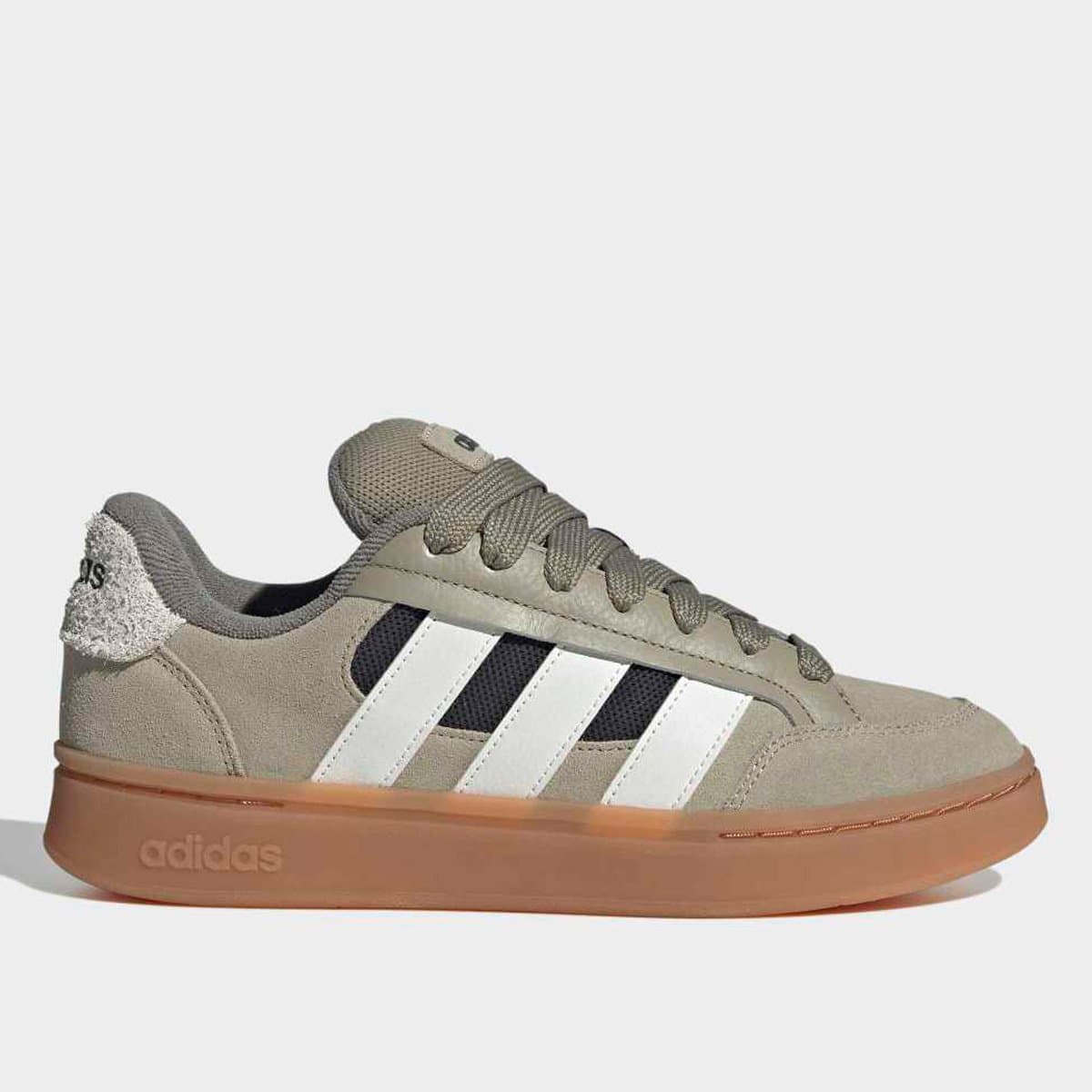 Tenis Adidas Grand Court Alpha Sk8 Masculino Marrom branco
