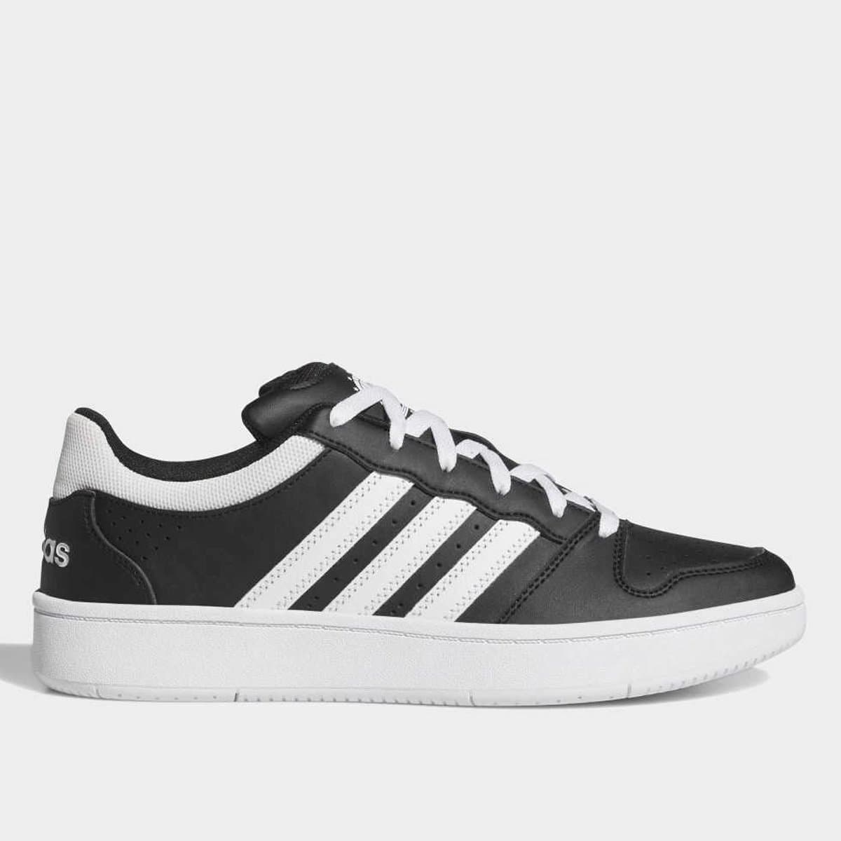Tenis Adidas Hoops Classic Masculino Preto branco