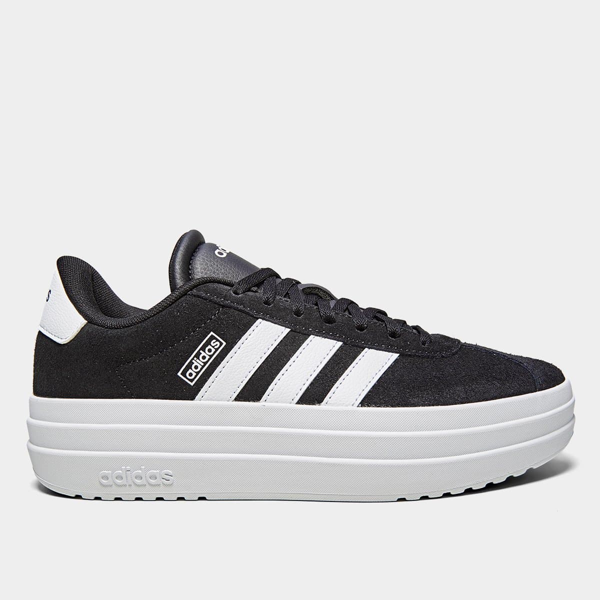 Tenis Adidas Vl Court Bold Feminino Preto branco