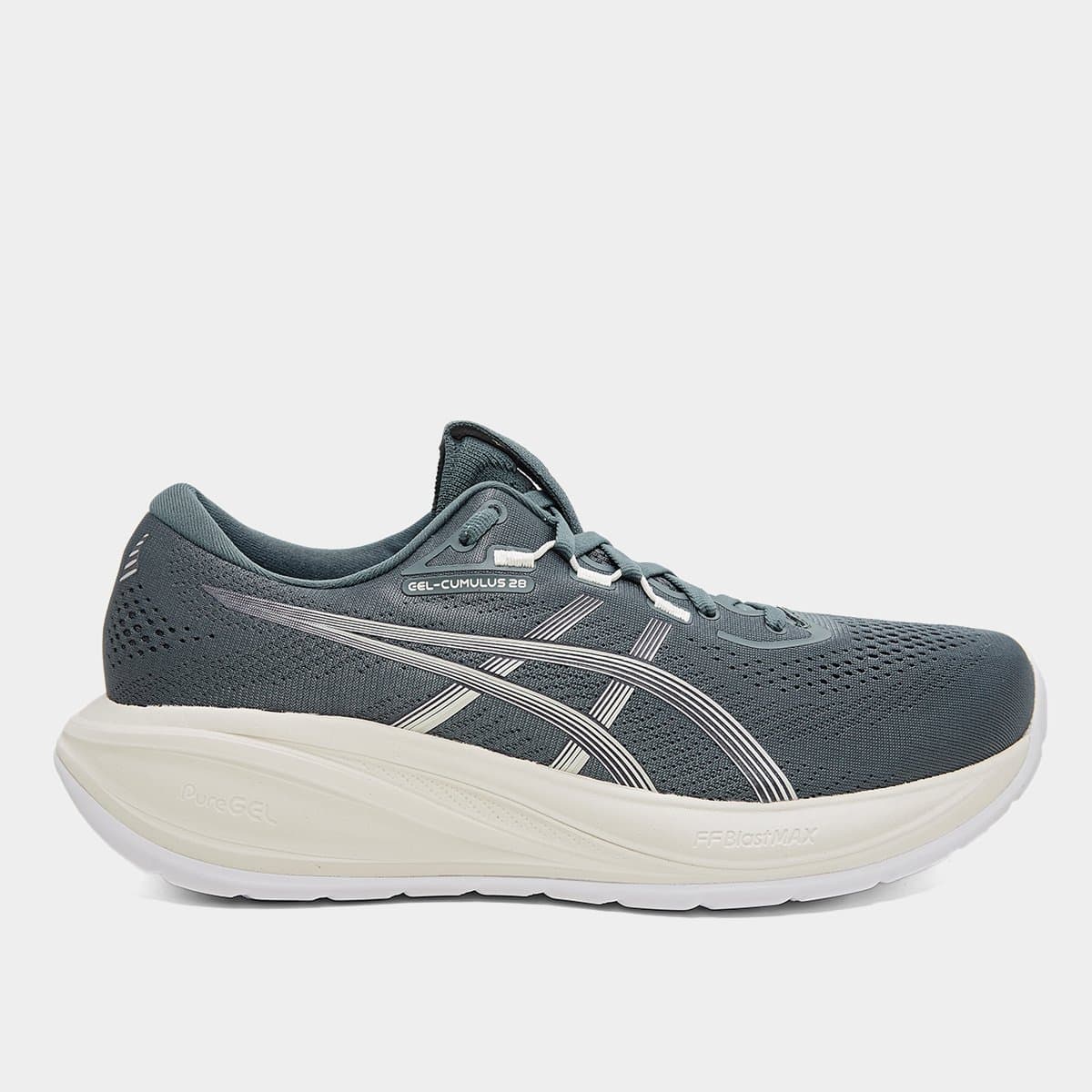 Tenis Asics Gelcumulus 28 Masculino Verde bege