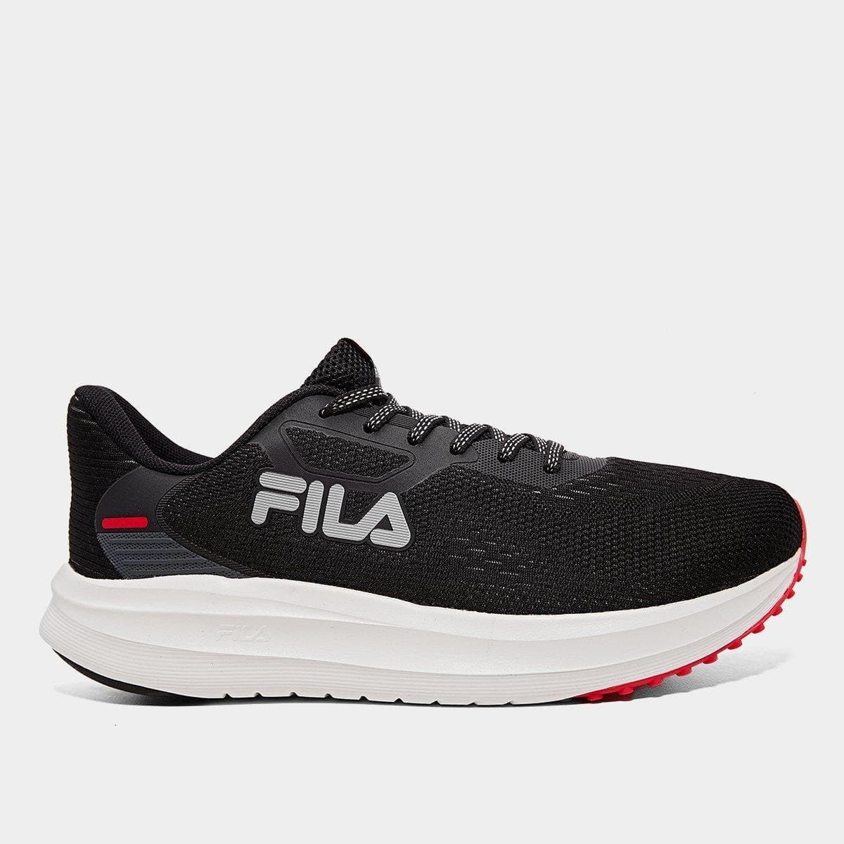 Tenis Fila Fastness Masculino Preto vermelho