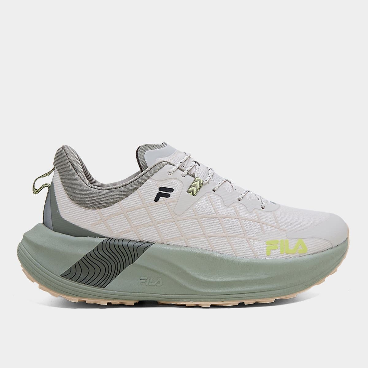Tenis Fila Racer Skytrail Feminino Creme verde