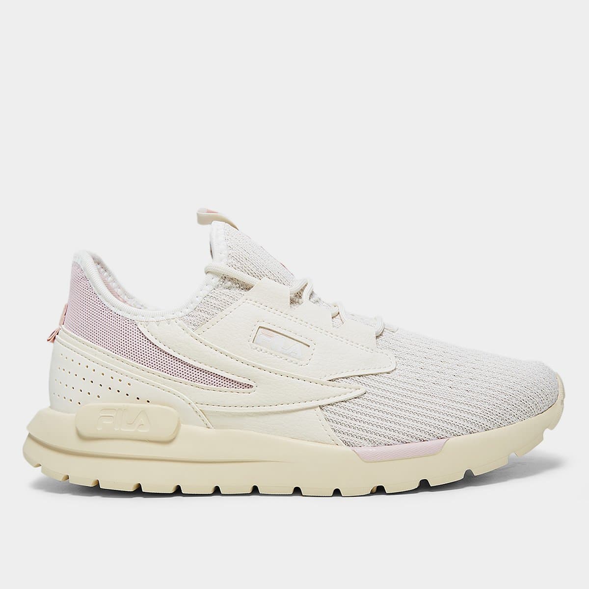 Tenis Fila Tr Knit Feminino Bege rosa