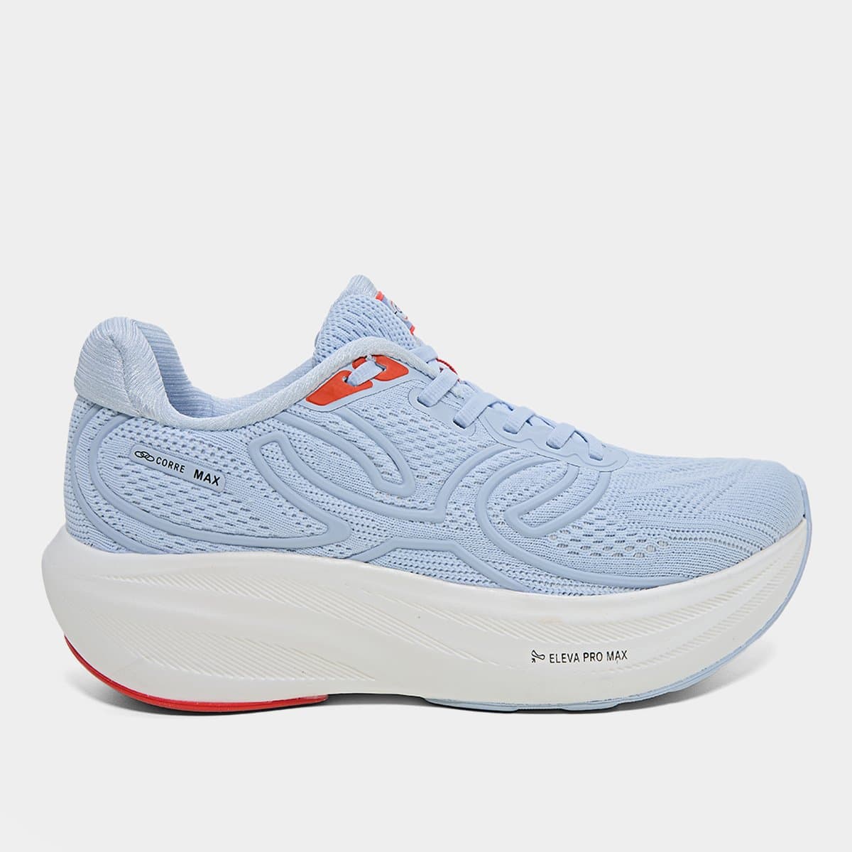 Tenis Olympikus Corre Max Feminino Azul claro branco