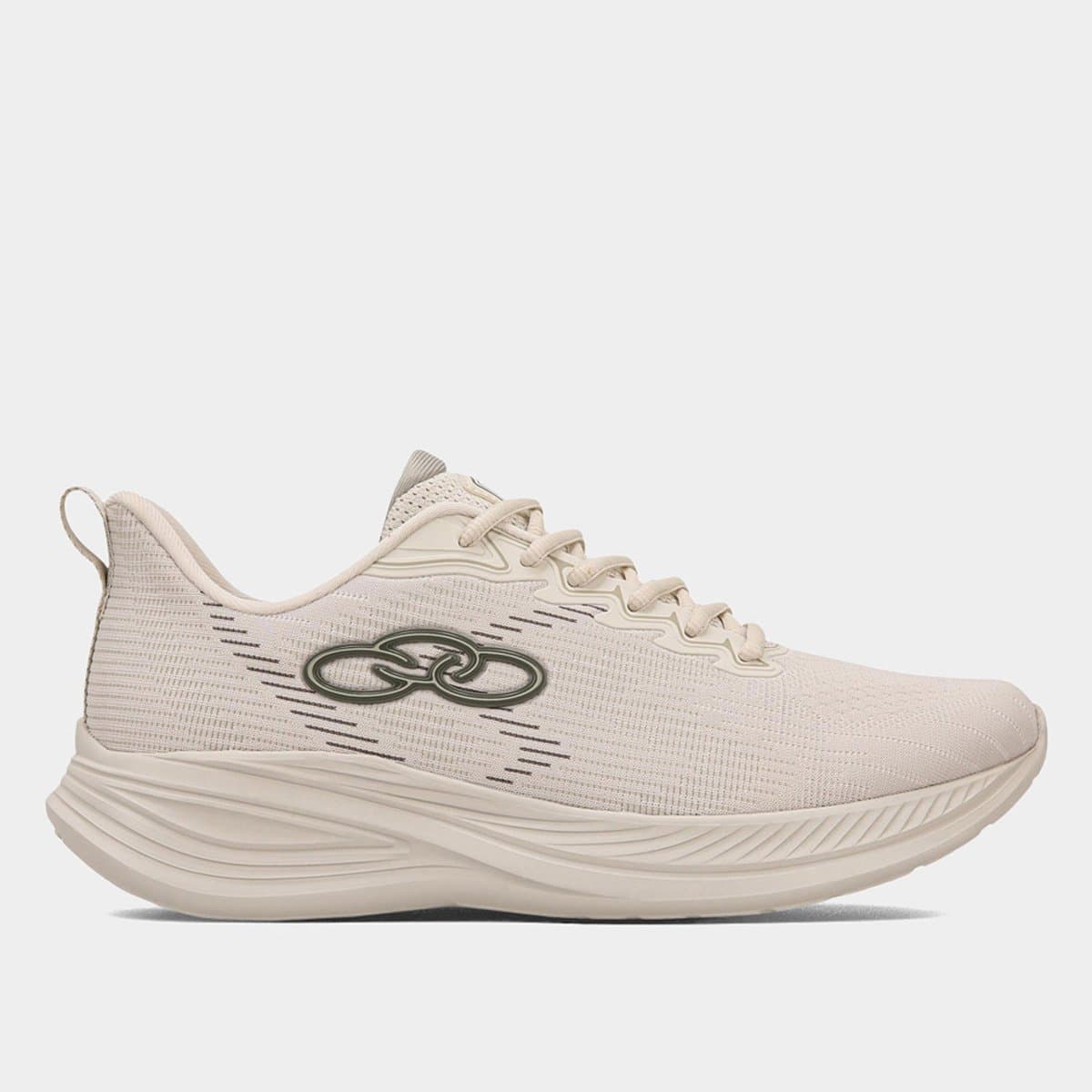 Tenis Olympikus Marte Masculino Bege verde