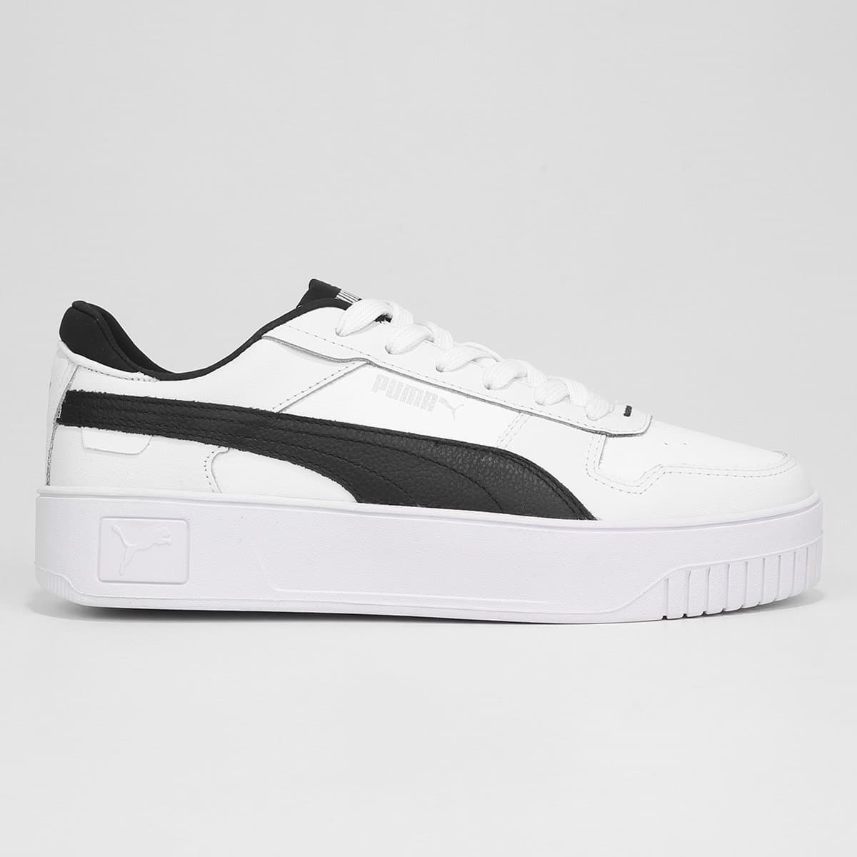 Tenis Puma Carina Street Bdp Feminino Branco preto