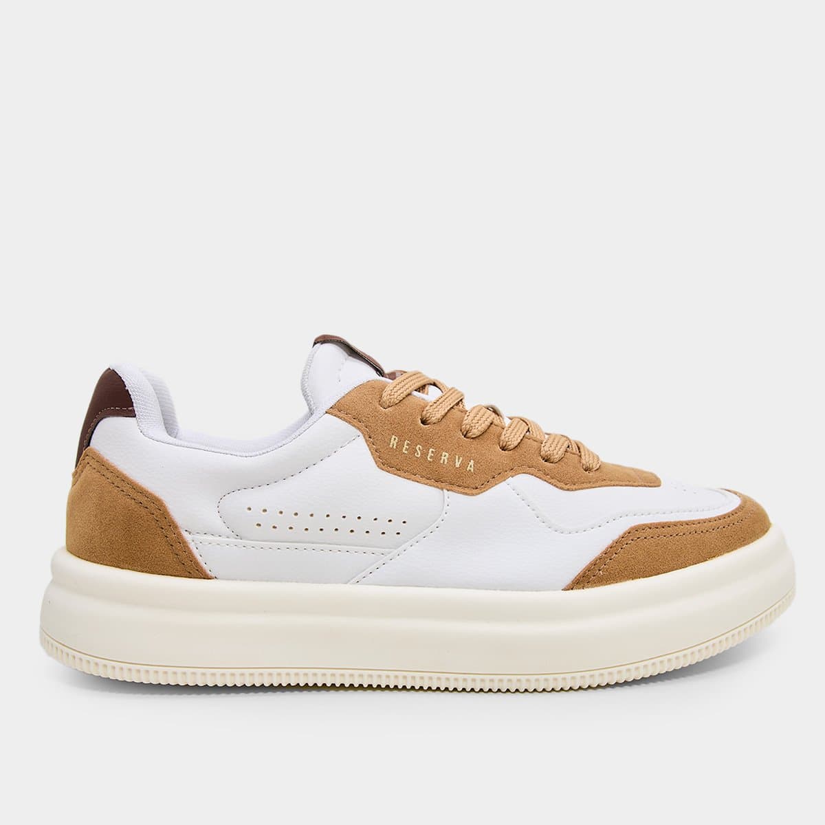 Tenis Reserva Troy Masculino Bege branco