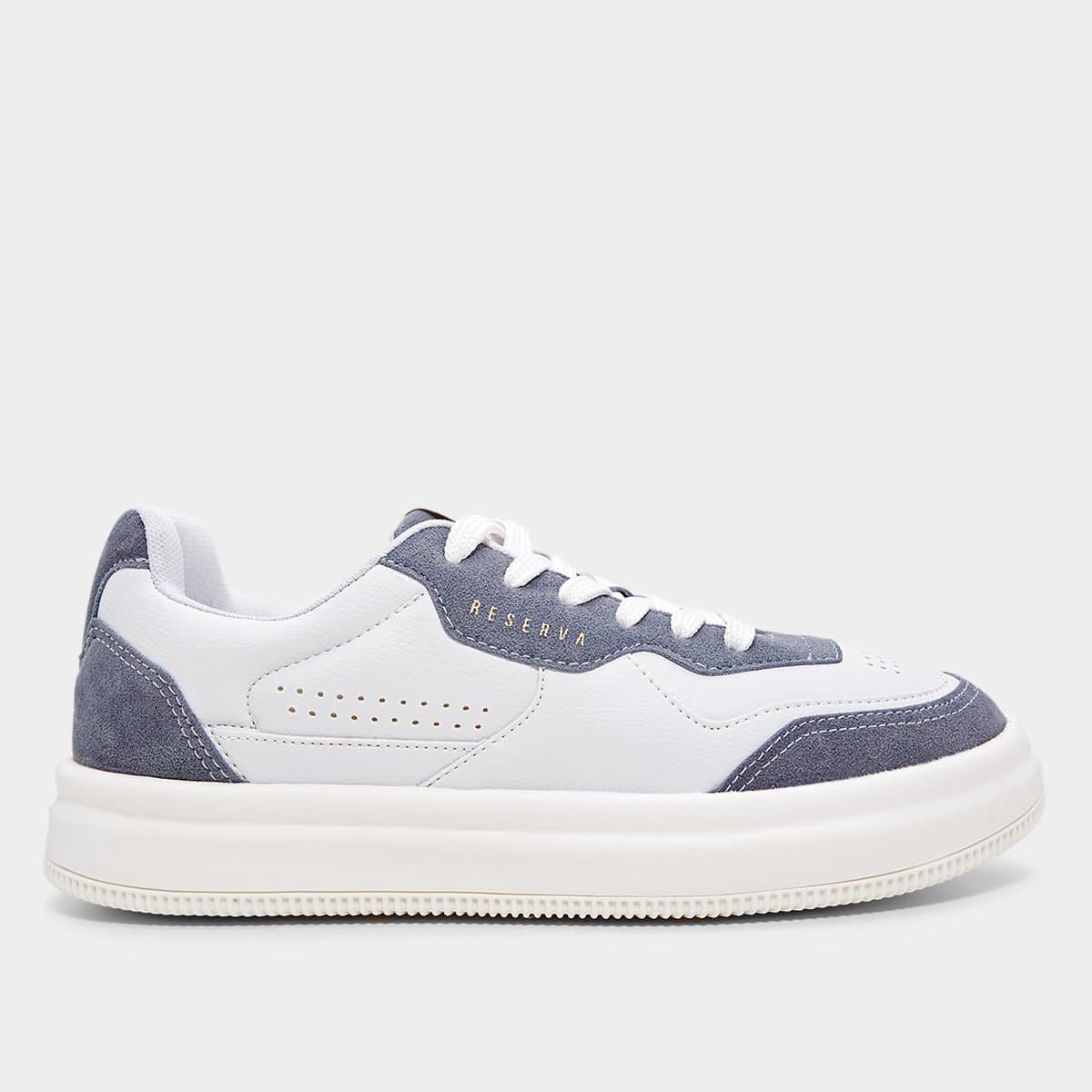 Tenis Reserva Troy Masculino Branco cinza