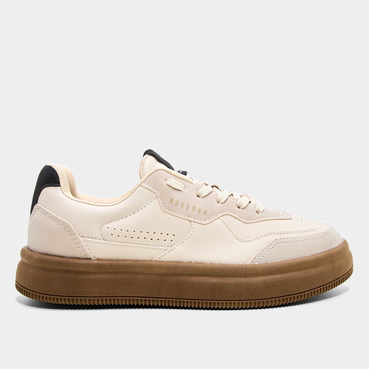 Tenis Reserva Troy Masculino Off white preto