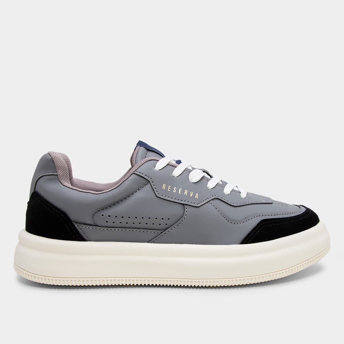 Tenis Reserva Troy Masculino Preto grafite