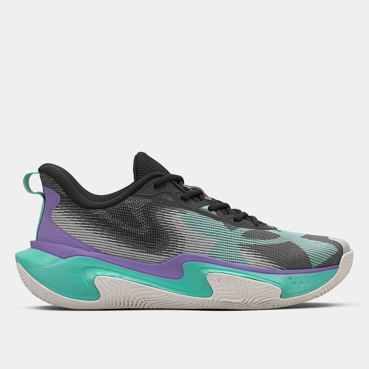 Tenis Under Armour Layup Masculino Preto roxo