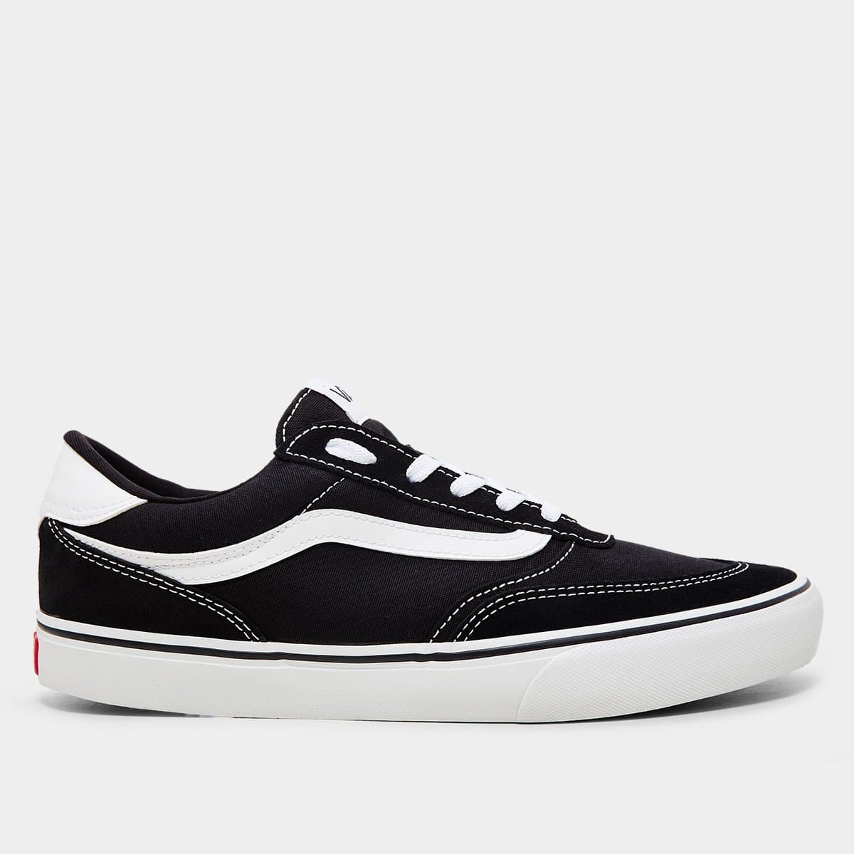 Tenis Vans Brooklyn Ls Masculino Preto branco
