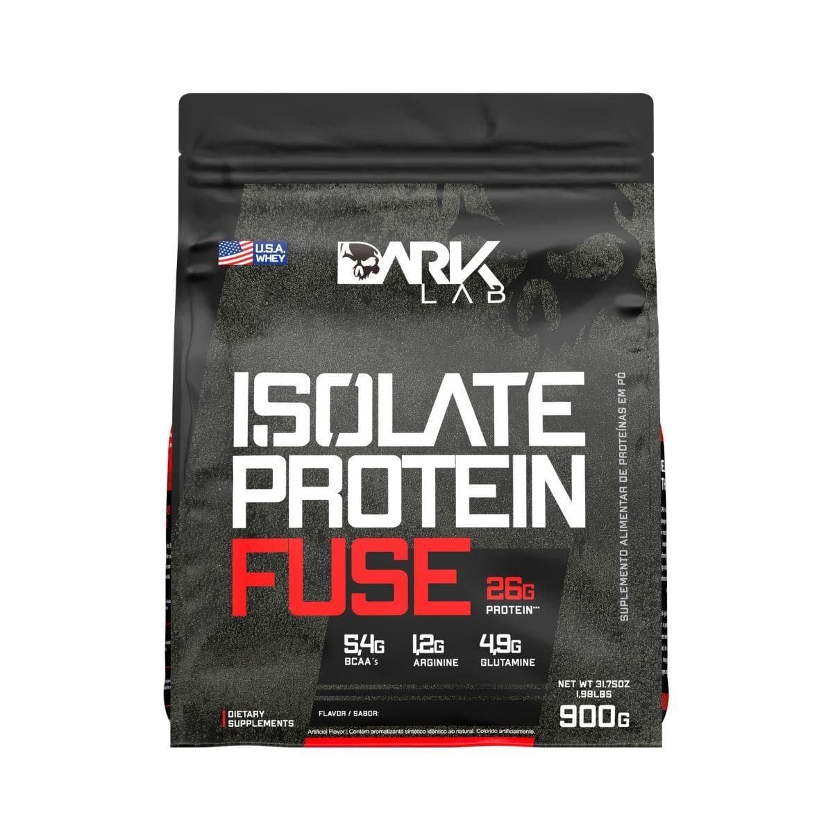 Whey Protein Isolado Fuse Dark Lab 900g Chocolate amendoim